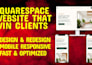 create squarespace website design redesign and squarespace website development